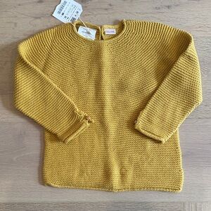 Zara New Knit Mustard Yellow Sweater